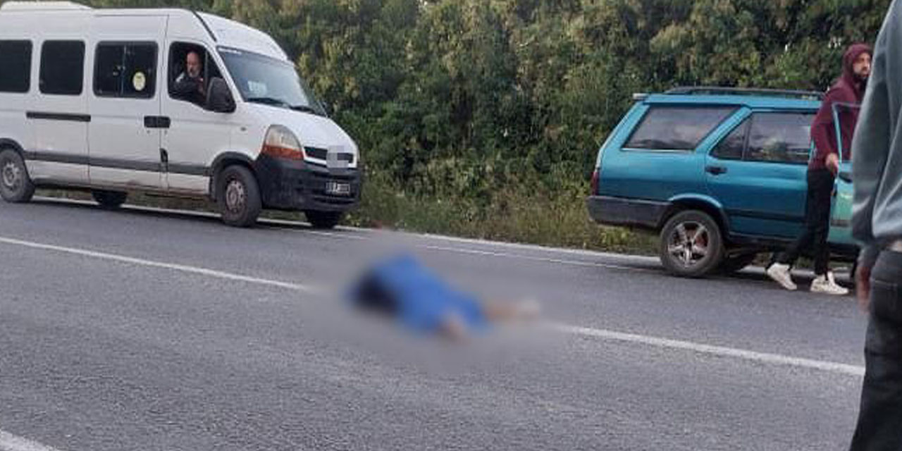 Karşıya geçmeye çalışırken minibüsün çarptığı yaya öldü
