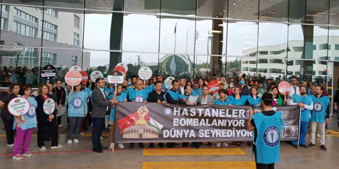 Sağlık Sen üyelerinden hastanelerin bombalanmasına tepki