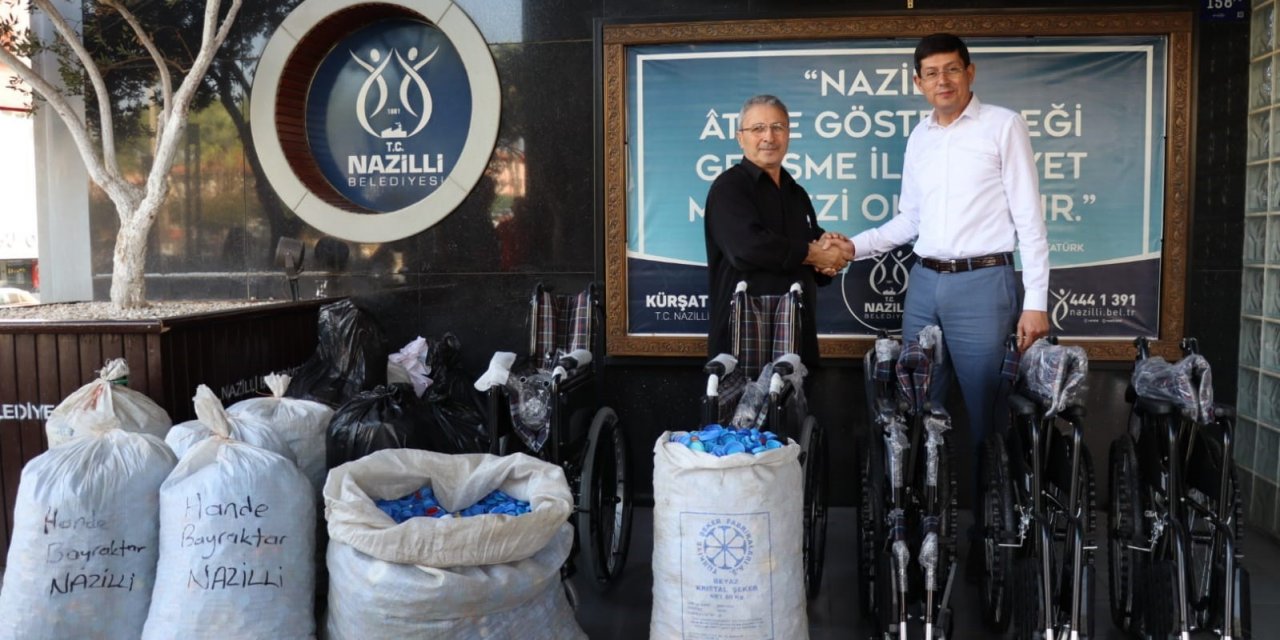 Mavi kapaklar 5 engelliye umut oldu