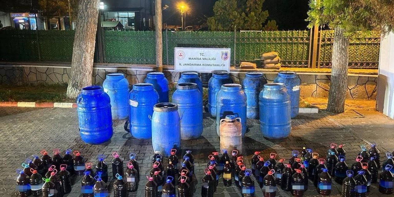 Manisa Jandarmasından kaçak şarap operasyonu