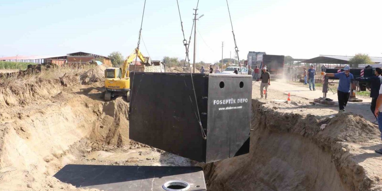 Emirhacılı’ya atıksu depolama sistemi kazandırıldı