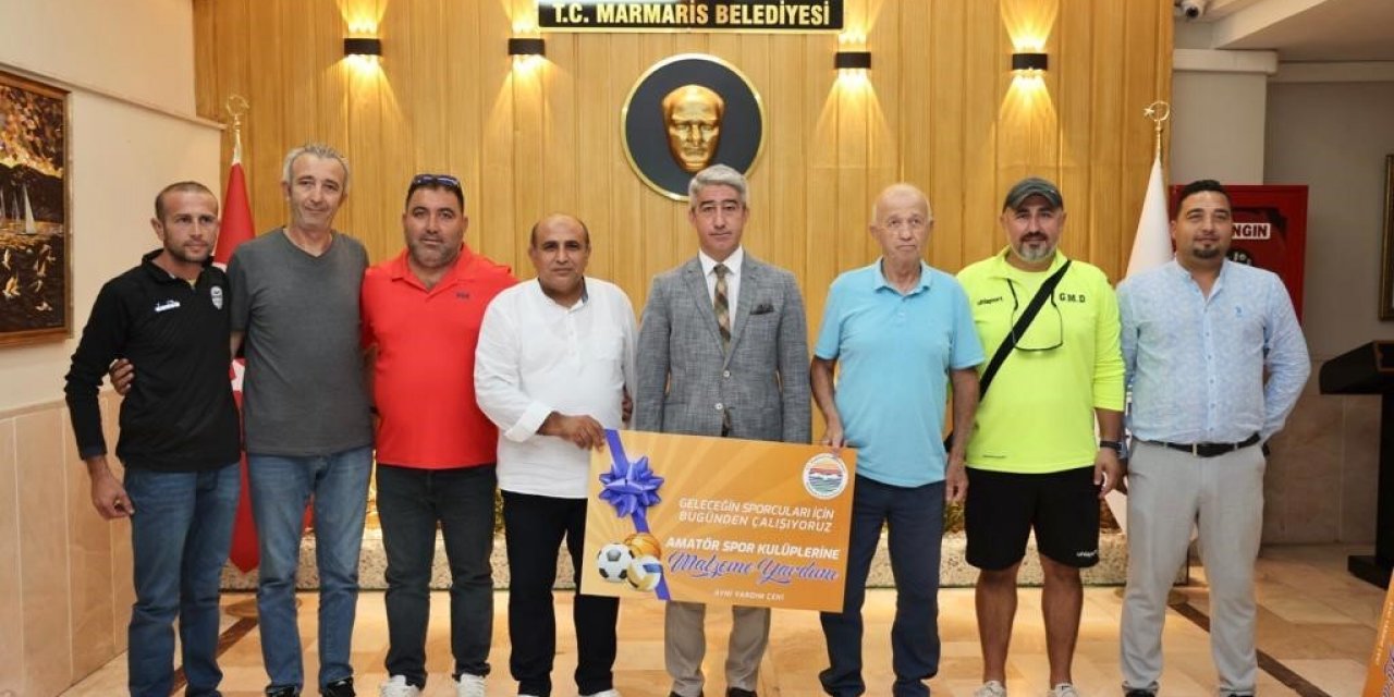 Marmaris Belediyesi’nden kulüplere destek