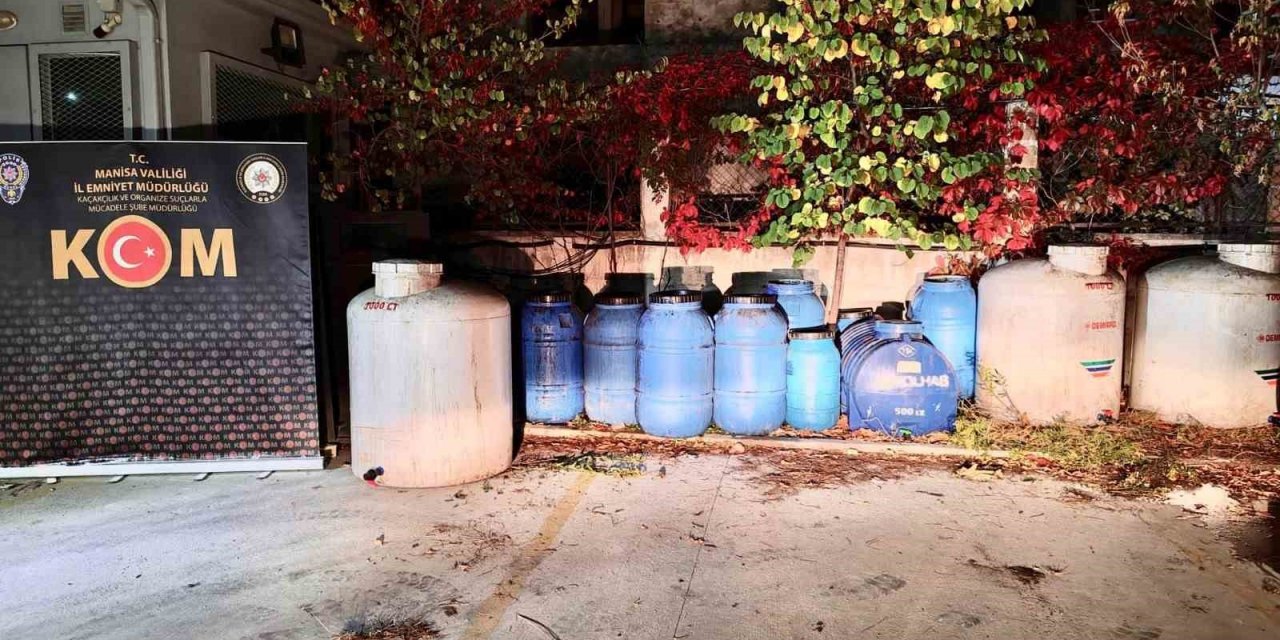Manisa’da sahte içki operasyonu