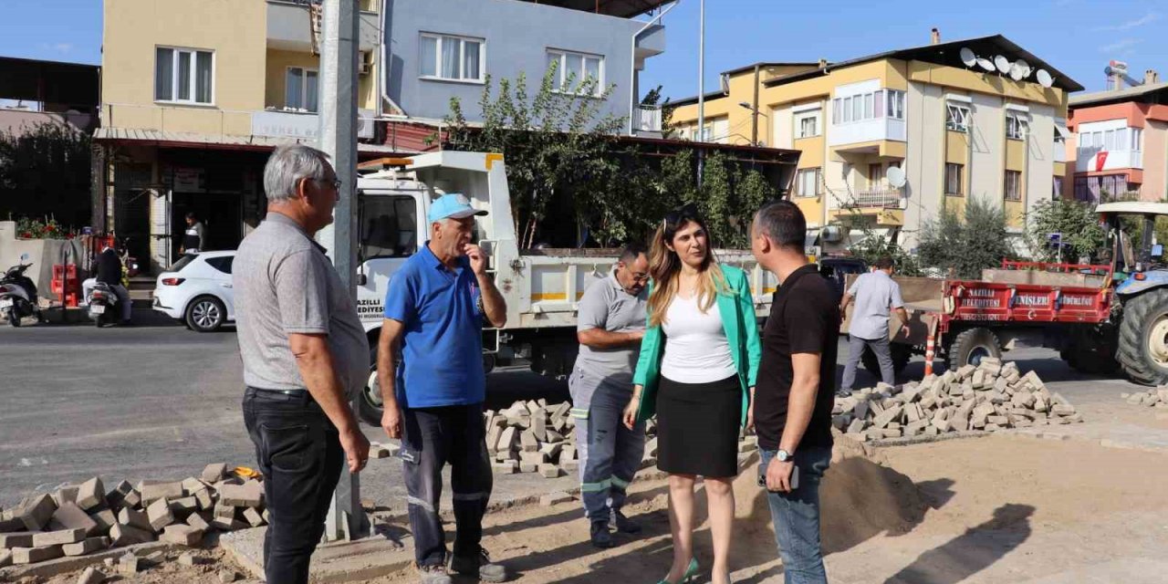 Nazilli İstiklal Mahallesi ASM çevresinde yollar yenileniyor