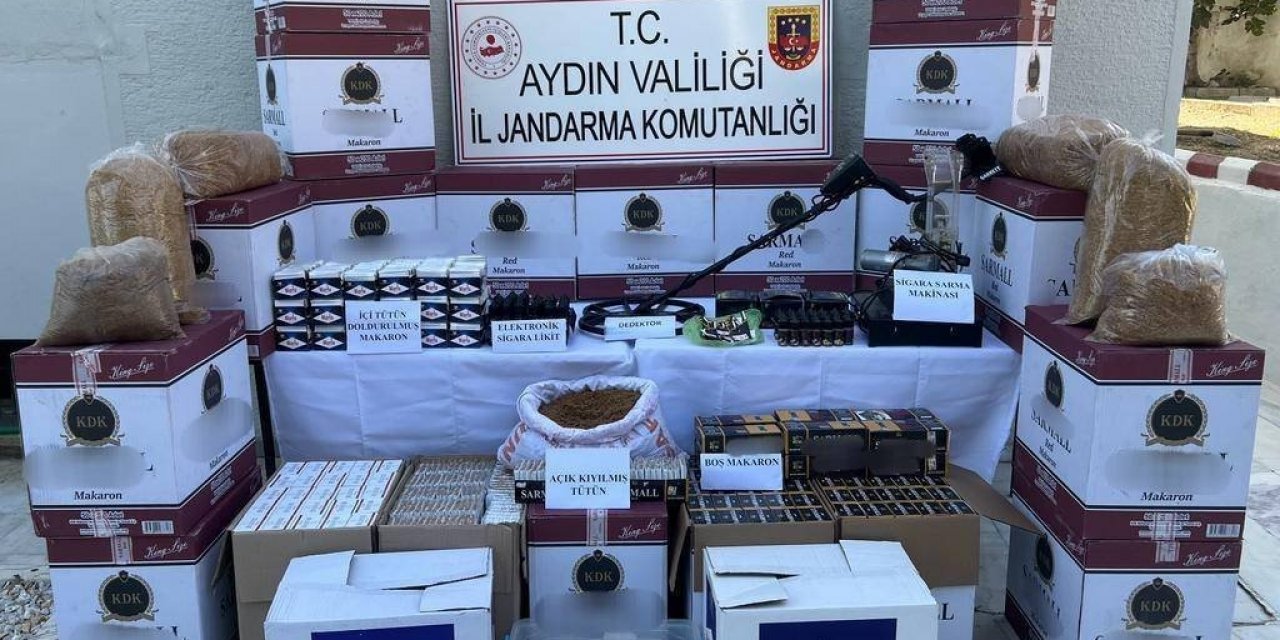 Aydın’da 177 bin adet içi doldurulmuş boş makaron ele geçirildi