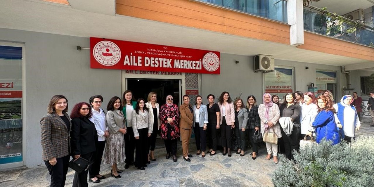 Vali Canbolat’ın eşi İncirliova Aile Destek Merkezi’ndeki çalışmaları inceledi