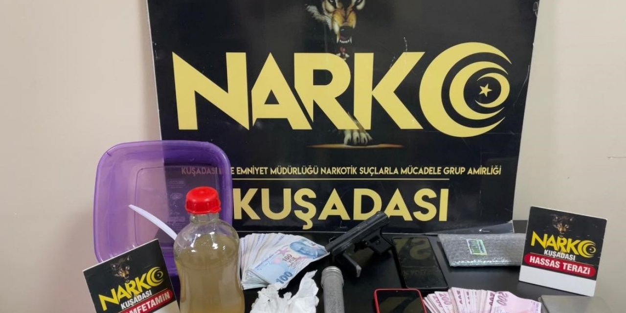 Mutfak dolabından uyuşturucu çıktı