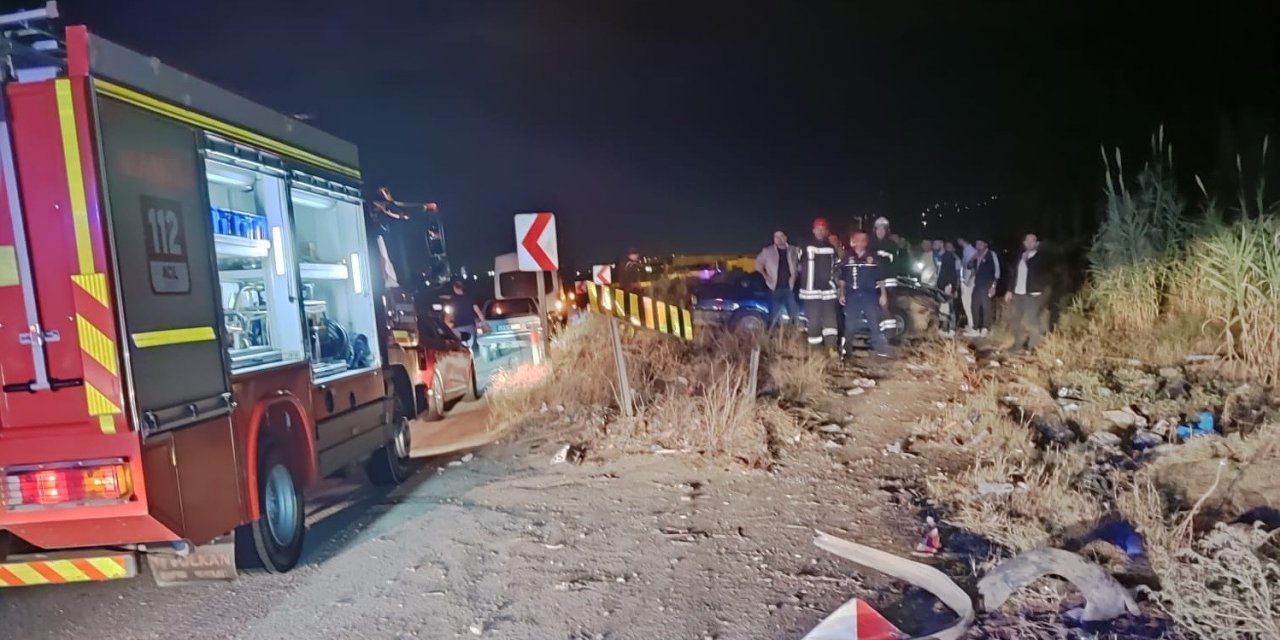 Manisa’da otomobil tarlaya uçtu: 1 ölü