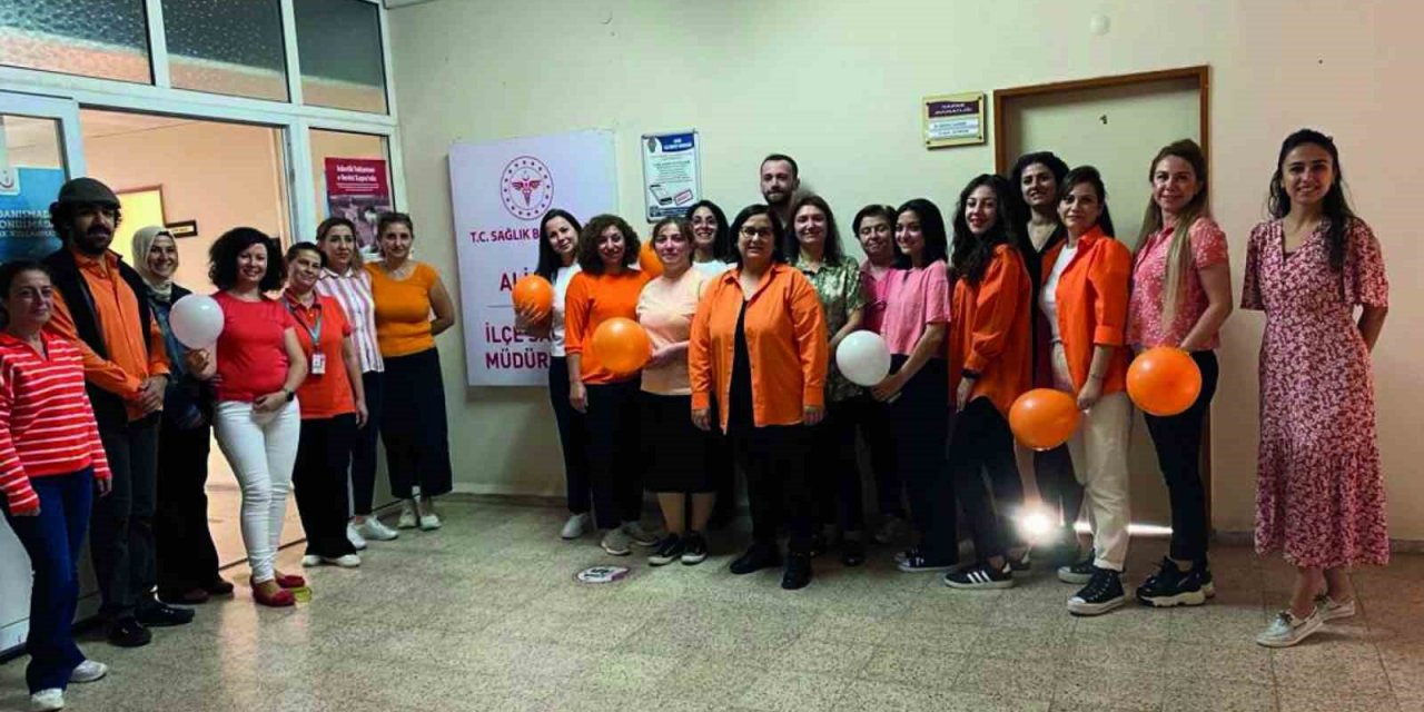 Aliağa’da farkındalığın rengi turuncu