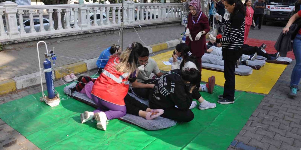 Salihli’de gerçeği aratmayan tatbikat