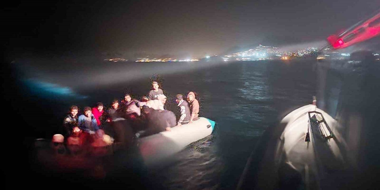 Bodrum’daki 5 ayrı operasyonda 87 düzensiz göçmen kurtarıldı