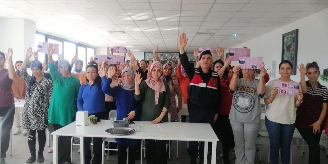 Salihli jandarma OSB’de KADES’i anlattı