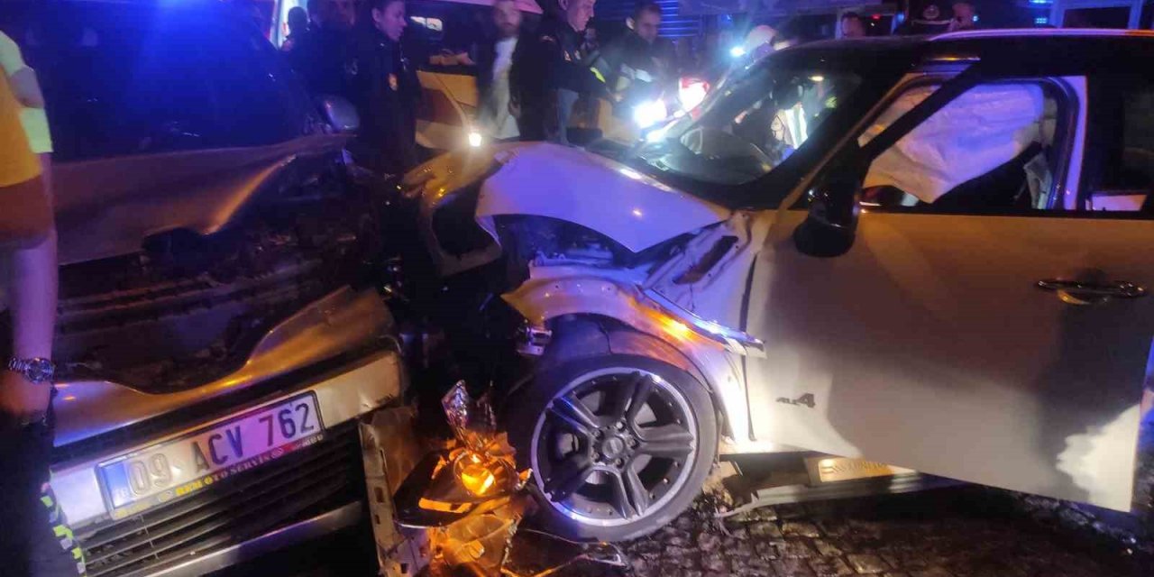 Aydın’da trafik kazası: 1’i polis 3 yaralı