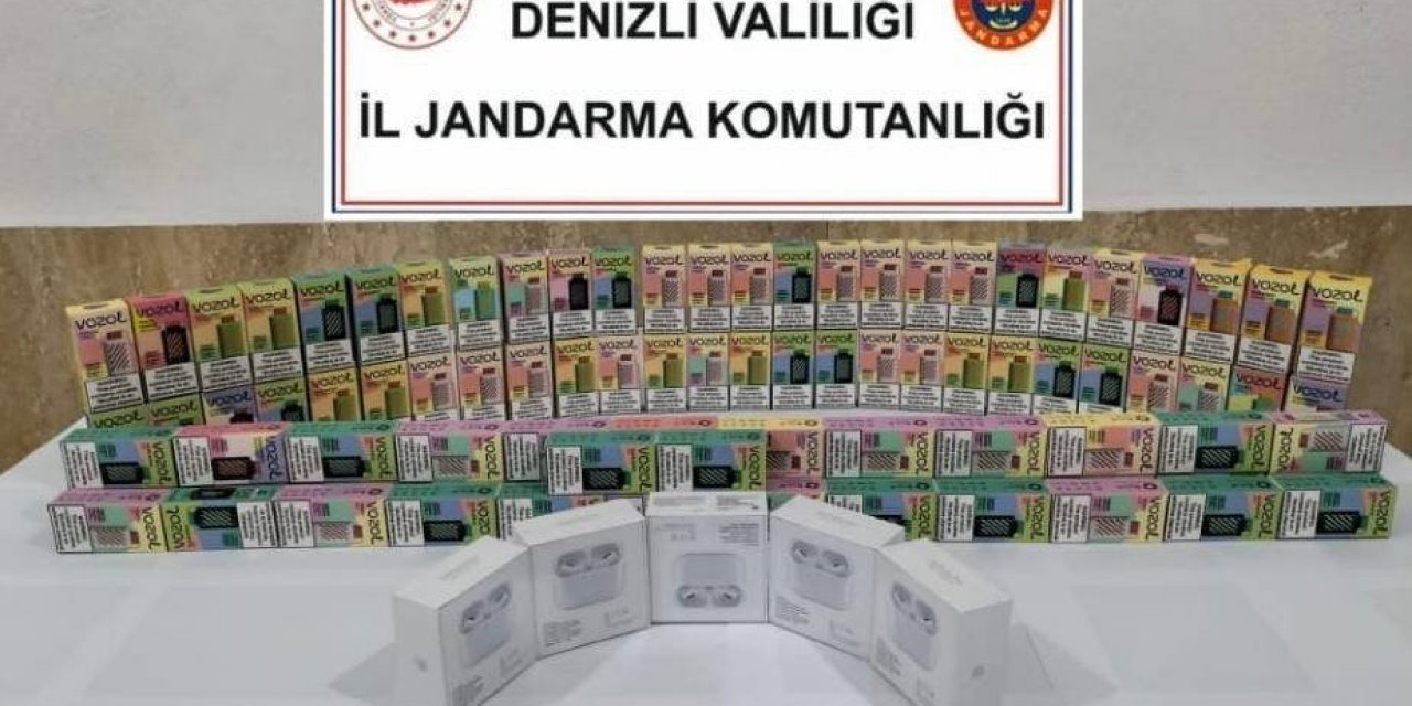 Denizli’de kaçak elektronik sigara operasyonu