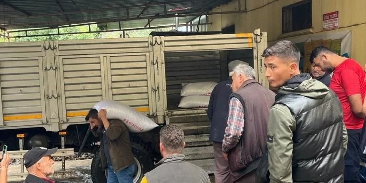 Söke’de sel mağdurlarına yem desteği