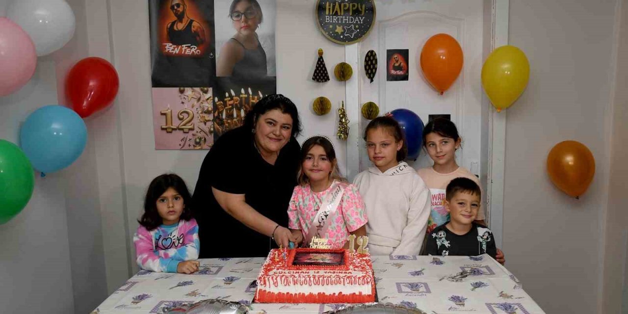 Kuşadası Belediyesi’nden lösemi hastası Gülcihan’a sürpriz doğum günü kutlaması