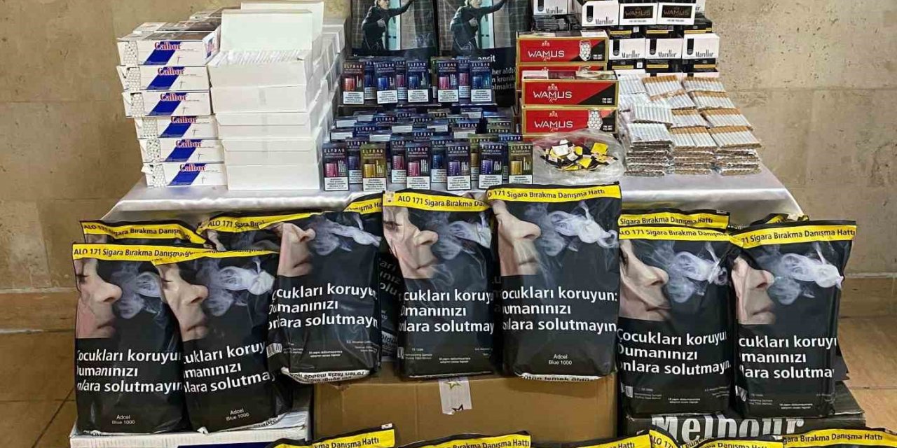 Germencik’te kaçak sigara baskını: 2 gözaltı