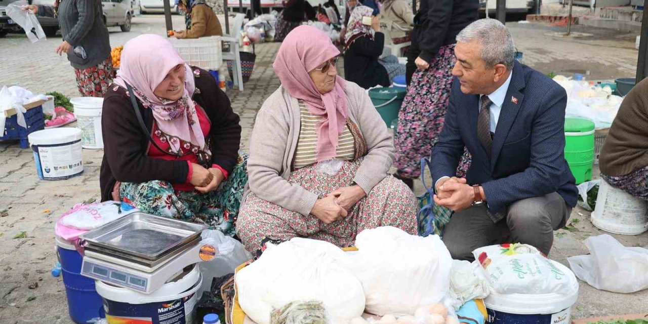 Başkan Kaplan üretici kadınlara köylü pazarı müjdesi verdi