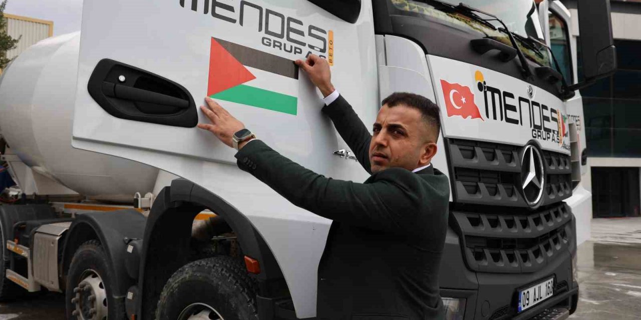 Aydınlı firmadan Filistin’e bayraklı destek