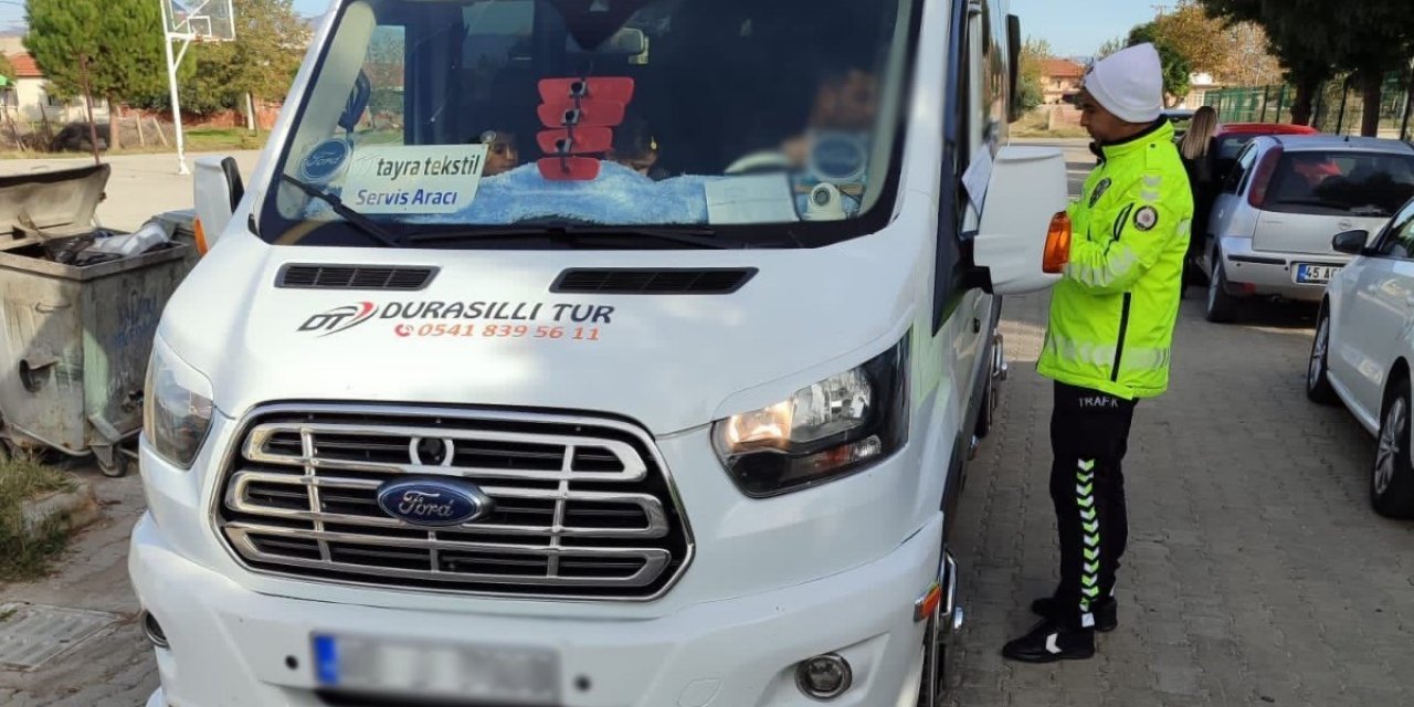 Öğrenci servislerinin denetimim devam ediyor