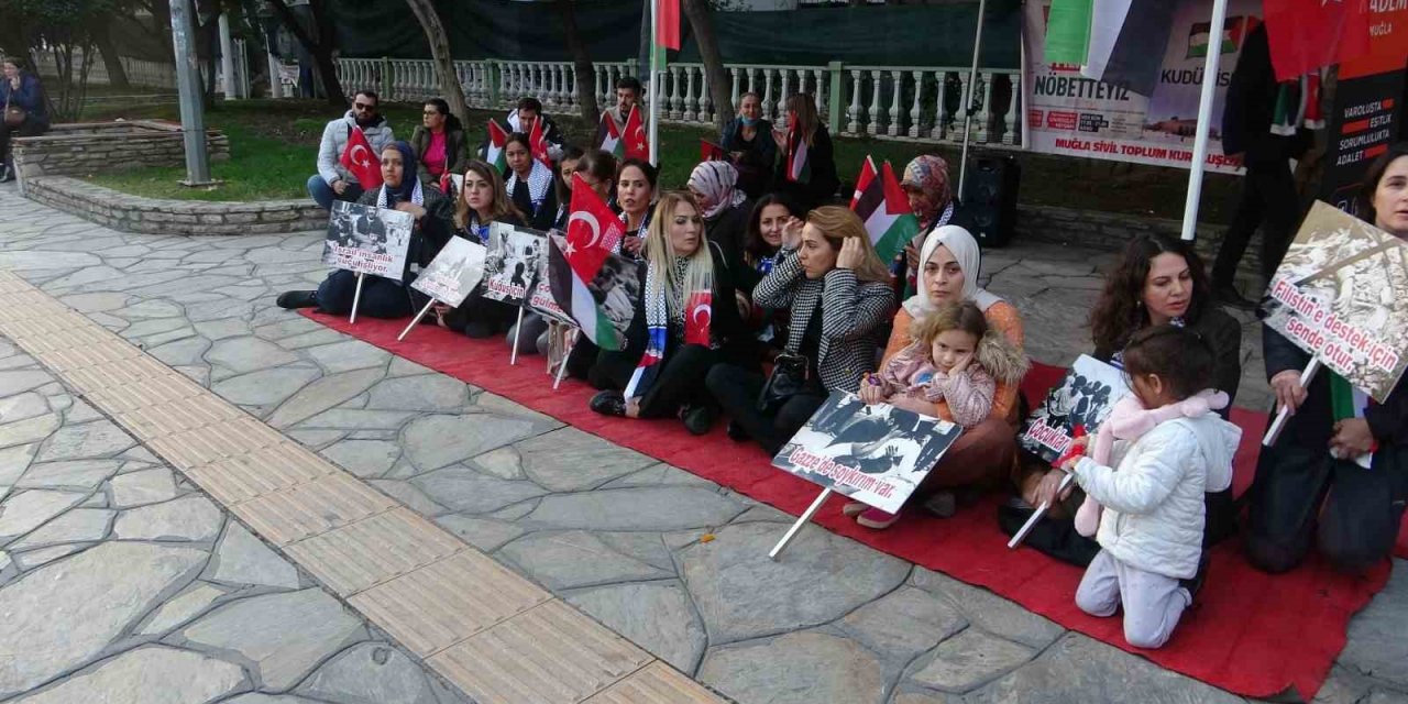 Muğla’dan Filistin’e destek eylemi