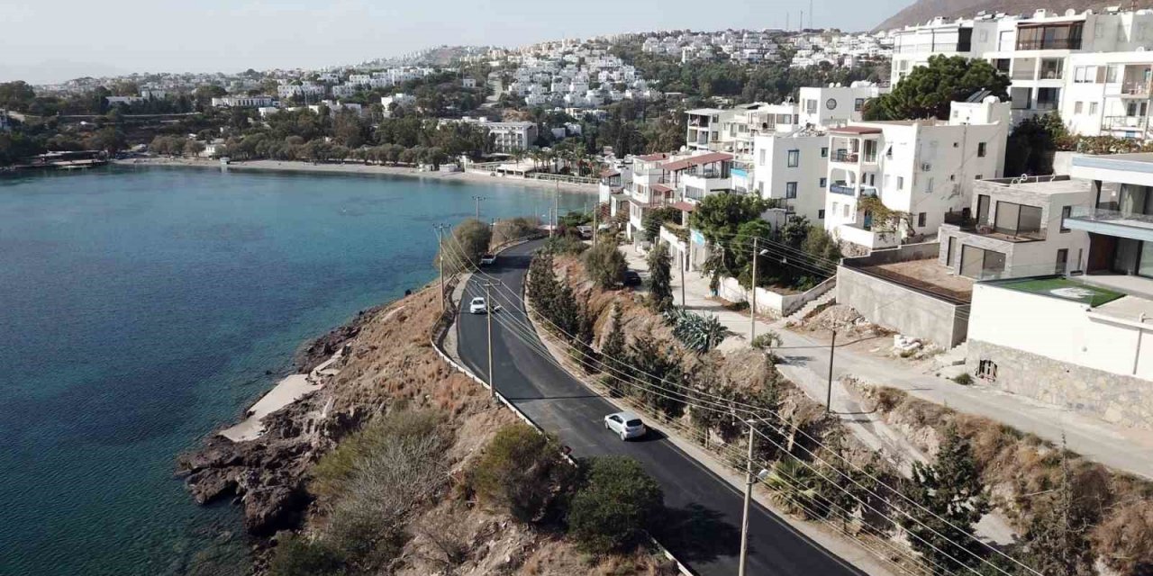 Bodrum’da tamamladığı kanalizasyon hatlarını hizmete alınıyor