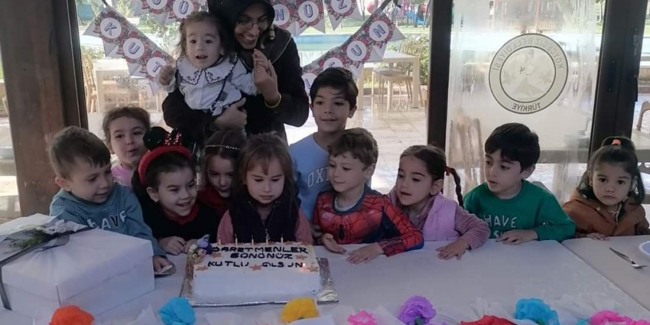 Köyceğizli miniklerden sürpriz kutlama
