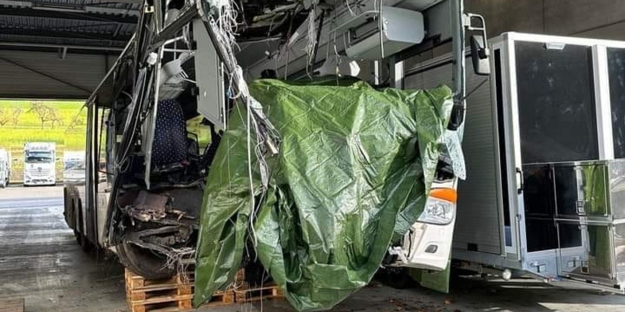 Gurbetçi otobüs şoförü kazada hayatını kaybetti