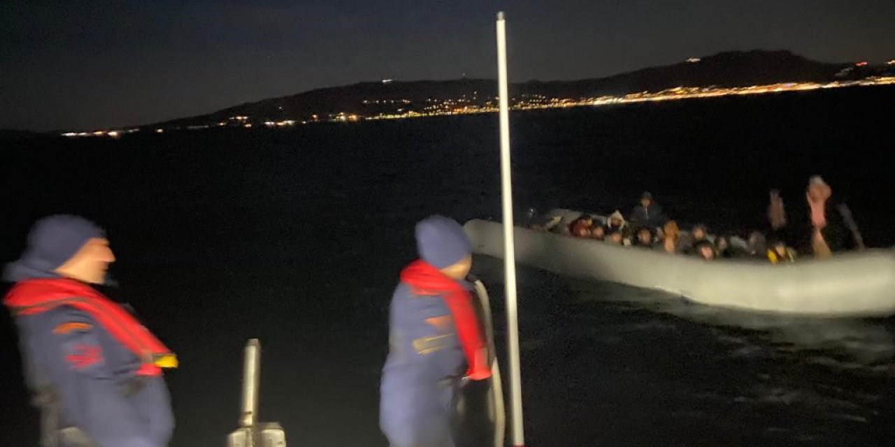 Bodrum’da 57 düzensiz göçmen kurtarıldı, 23’ü yakalandı