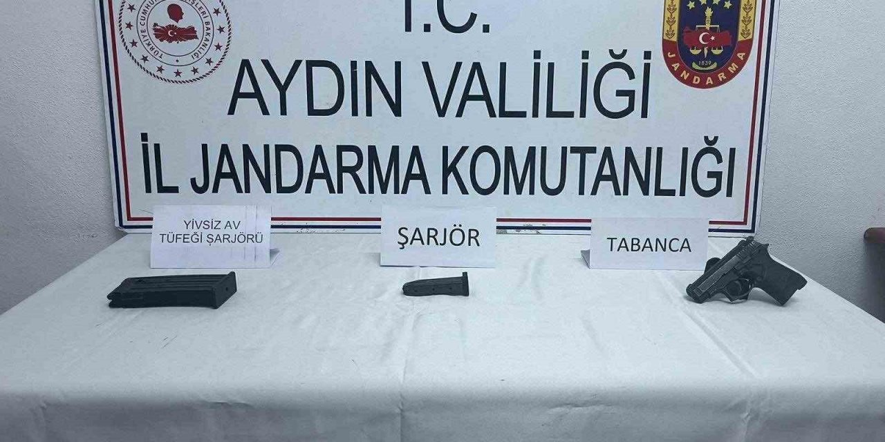 Köşk’te ruhsatsız av tüfeği ve tabanca ele geçirildi