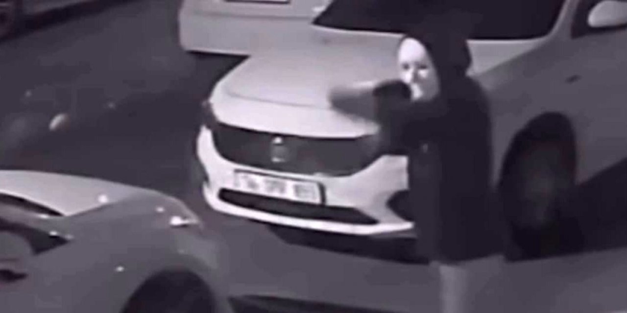 Yüzü maskeli kadın iş yerine böyle ateş etti
