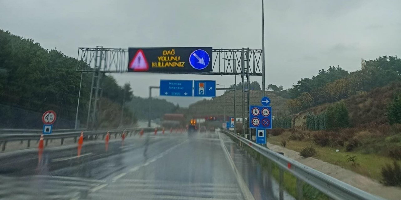 Sabucubeli Tünelleri geçici olarak trafiğe kapatıldı