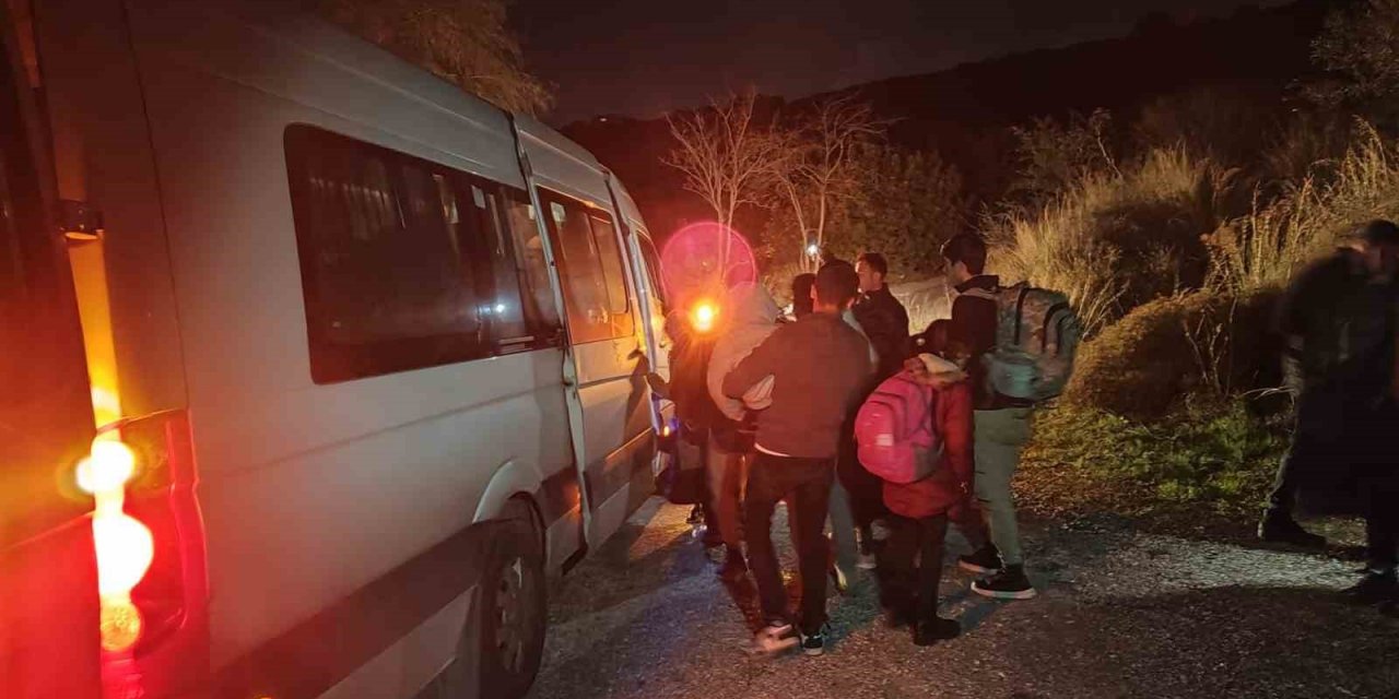 Ortakent sahilinde yakalandılar