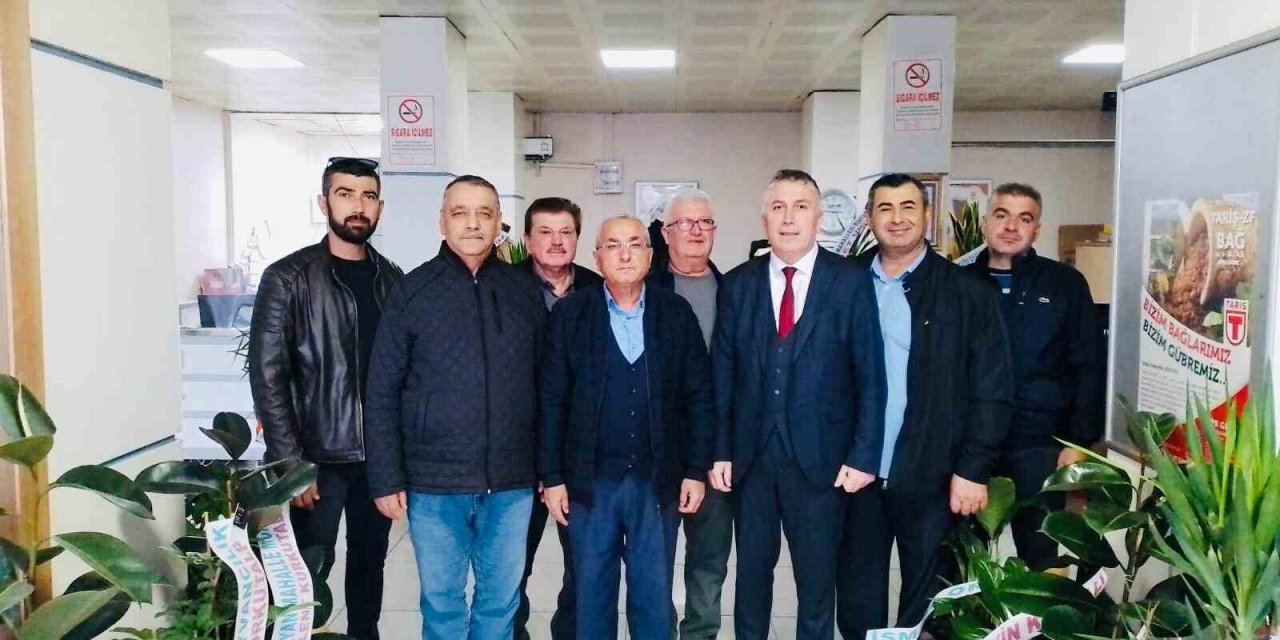 Yeni başkana üzüm üreticilerinin sorunlarını anlattılar