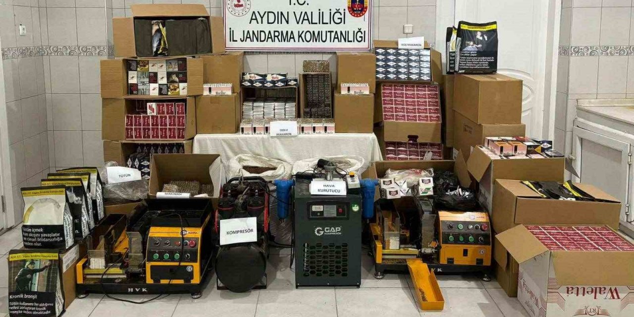 Bozdoğan’da 99 bin 700 adet makaron ele geçirildi