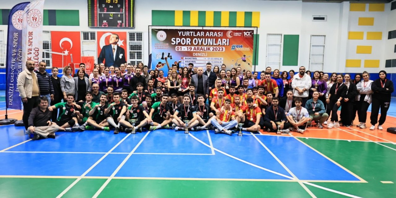 Yurtlarda filenin şampiyonları belli oldu