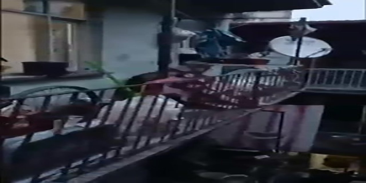 Denizli’de aranan şüpheli balkondaki örtünün altından çıktı