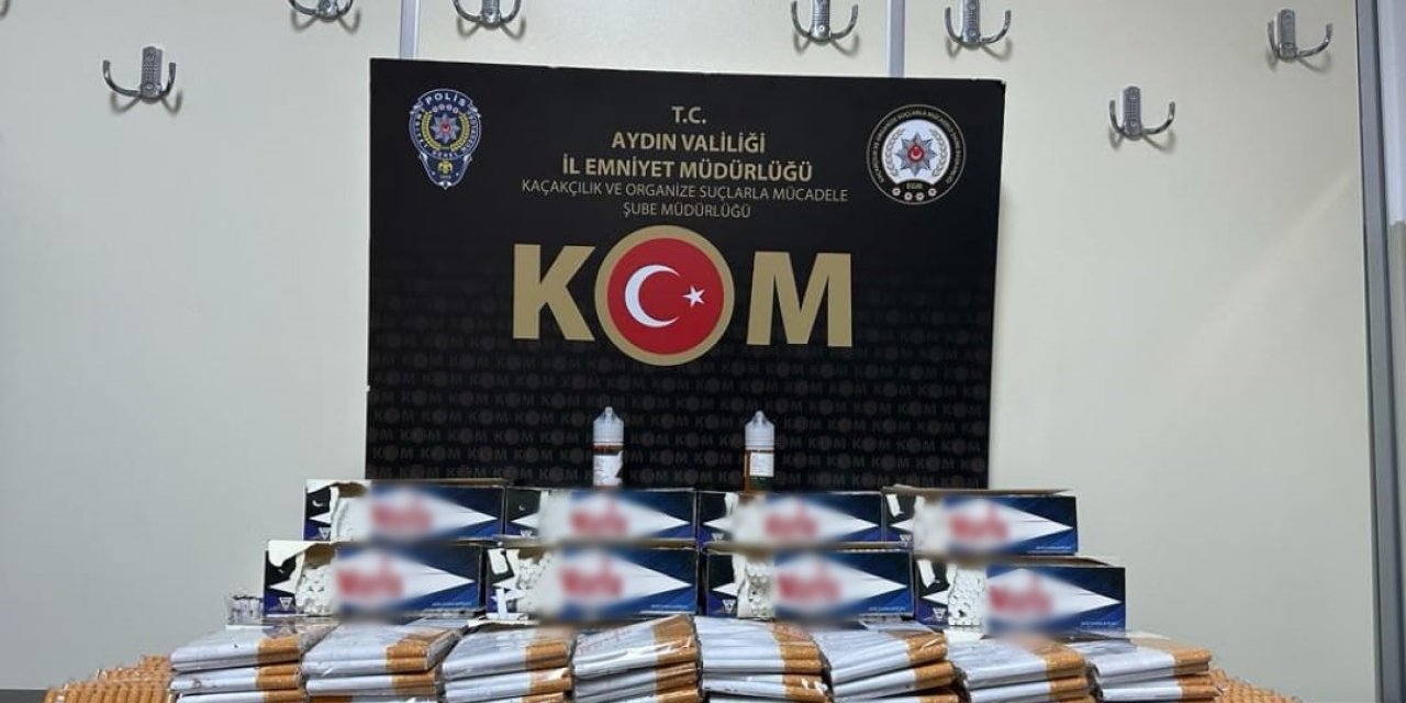 Aydın’da 90 binin üzerinde makaron ele geçirildi