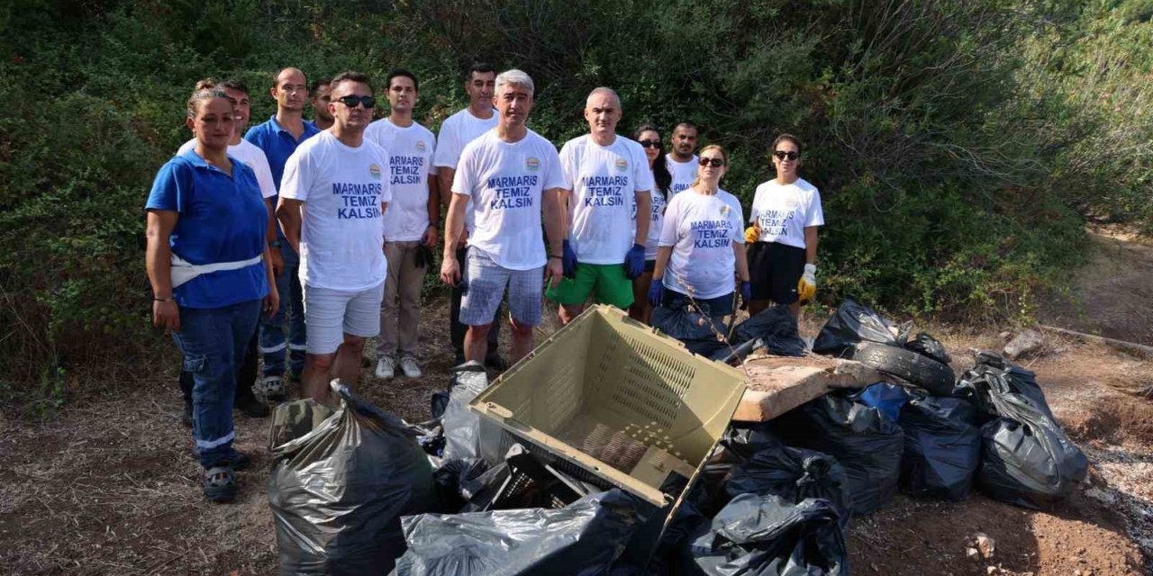 Marmaris’te 5 yılda 500 bin ton atık toplandı