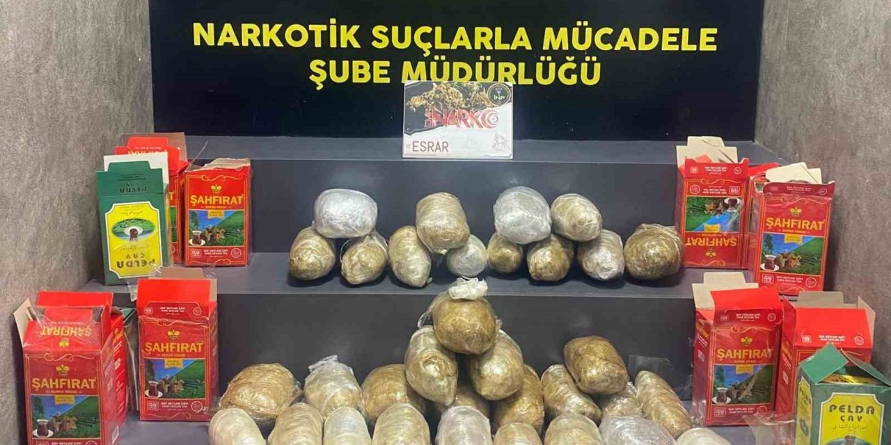 Çay kutusunda uyuşturucu sevkiyatı