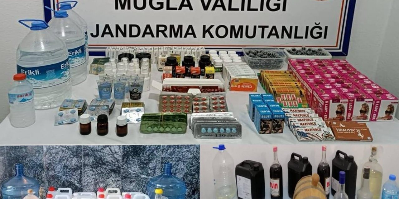 Muğla’da 24 saatte 83 litre sahte alkol ele geçirildi