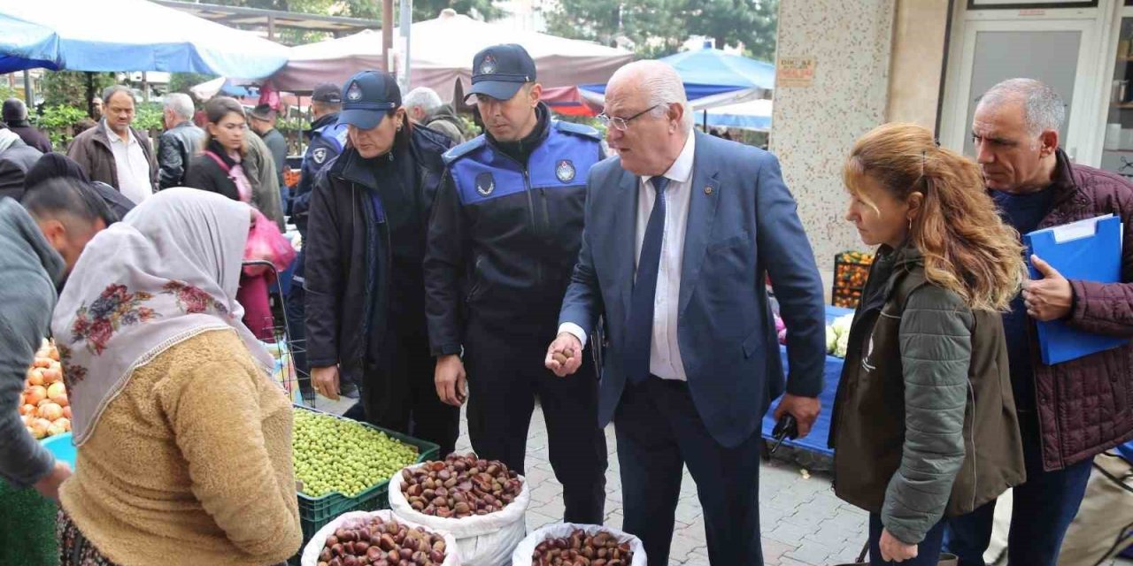 Efeler Belediyesi Zabıtası pazar yeri denetimi gerçekleştirdi