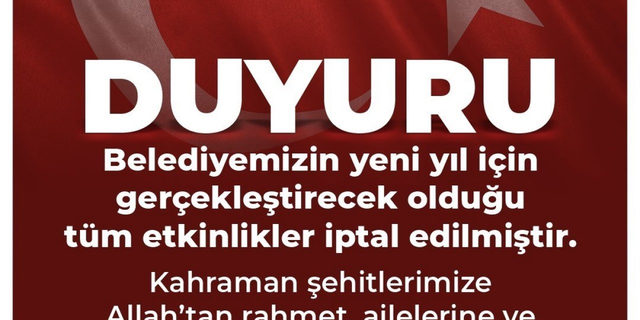 Kuşadası Belediyesi düzenleyeceği tüm yılbaşı etkinliklerini iptal etti