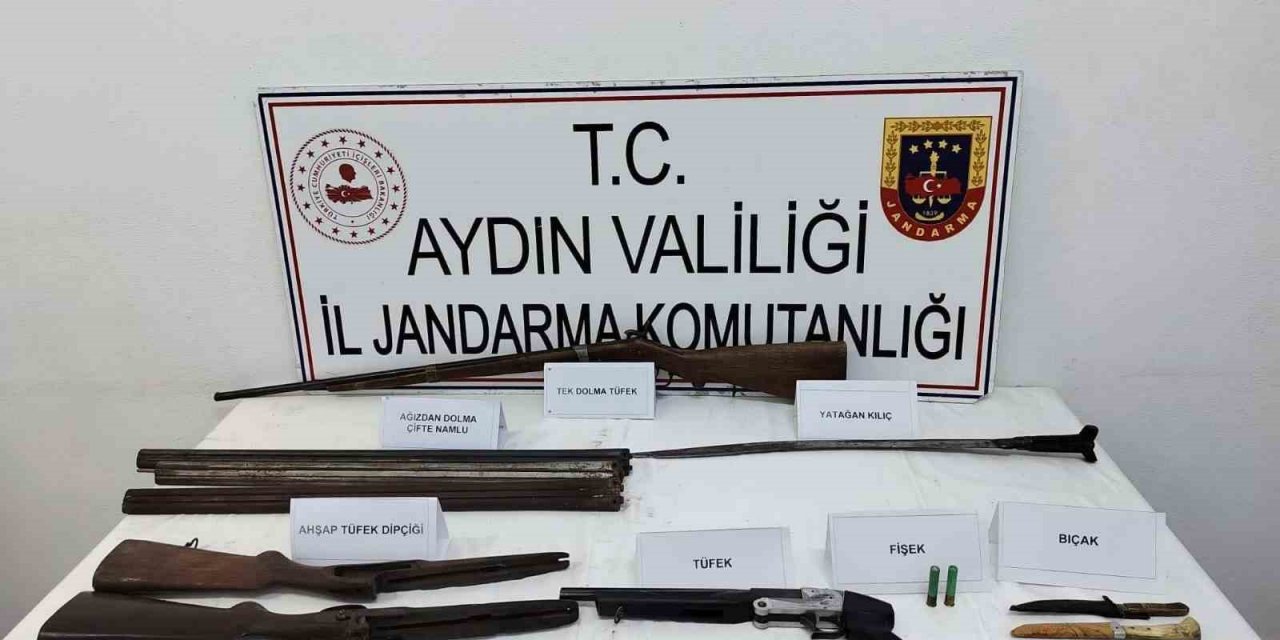 Osmanlı dönemine ait tüfek ve kılıç ele geçirildi