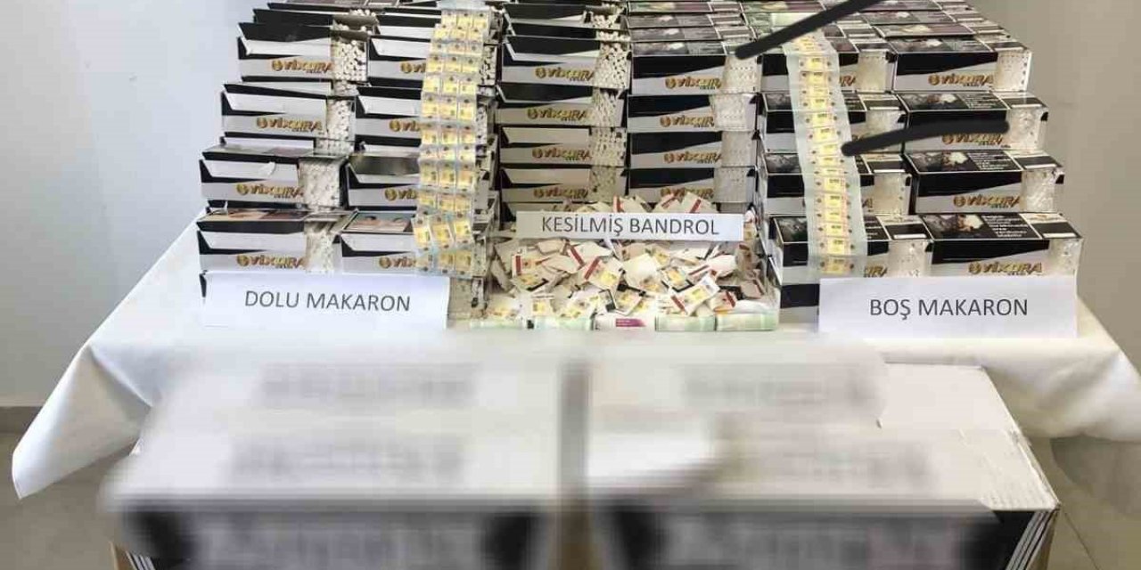 Aydın’da 40 bin makaron ele geçirildi