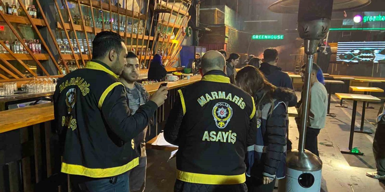Marmaris’te yeni yıl öncesi eğlence mekanlarında alkol denetimi