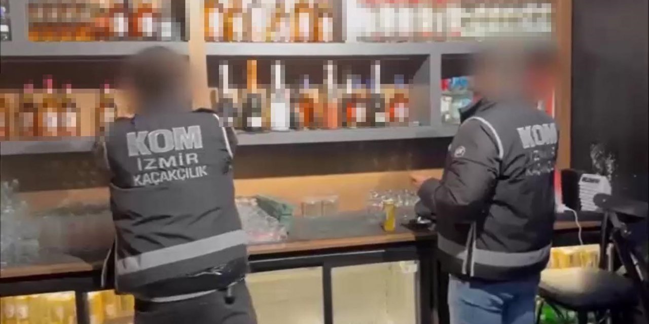 İzmir polisinden yılbaşı öncesi kaçak ve sahte alkol kaçakçılarına büyük baskın