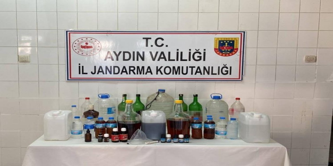 Çine’de kaçak alkol operasyonu