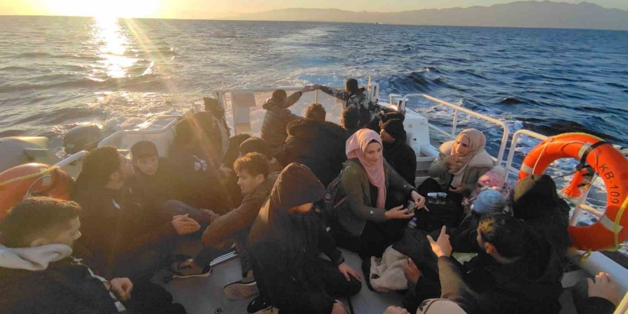 Bodrum’da 57 düzensiz göçmen yakalandı