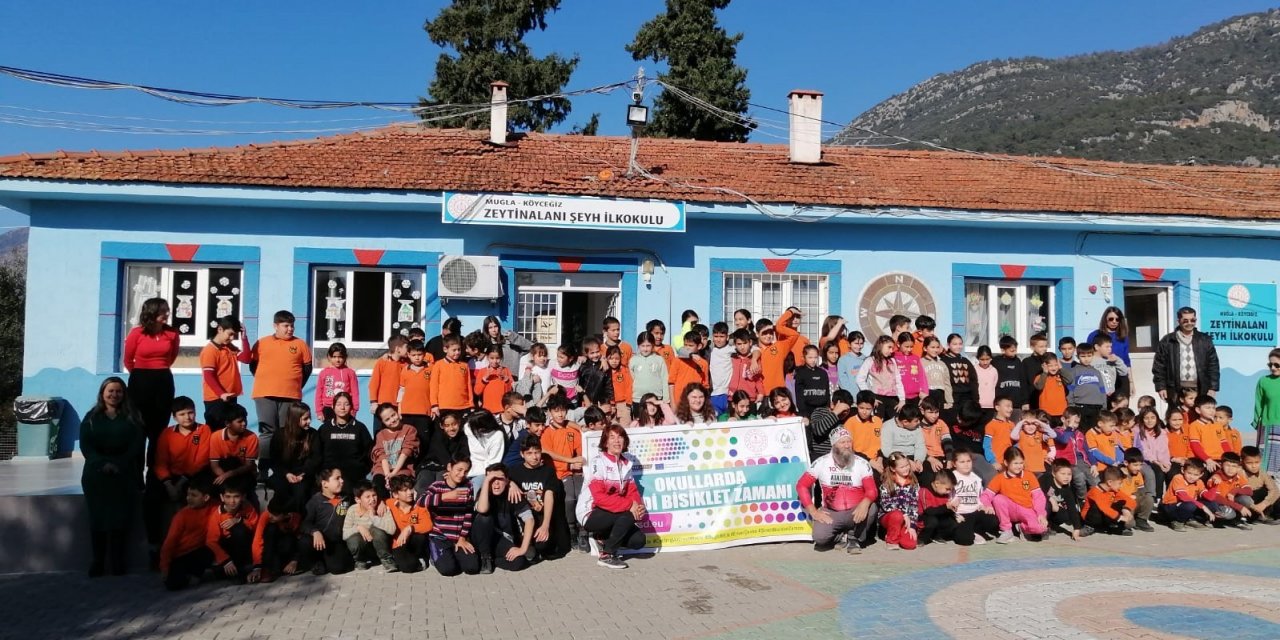 Köyceğiz’deki okullarda bisiklet eğitimi verildi